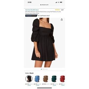 Black Baby Doll Dress